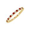 Image 1 : Ruby And Diamond Eternity Bangle : 14K Yellow Gold - 6.00 CT TGW