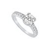 Image 1 : Diamond Engagement Ring : Platinum - 0.66 CT Diamonds