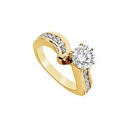 Diamond Engagement Ring : 14K Yellow Gold - 1.00 CT Diamonds