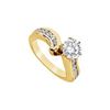 Image 1 : Diamond Engagement Ring : 14K Yellow Gold - 1.00 CT Diamonds