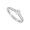Image 1 : Diamond Solitaire Ring : Platinum – 0.25 CT Diamond
