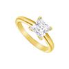 Image 1 : Diamond Solitaire Ring : 14K Yellow Gold – 2.00 CT Diamond