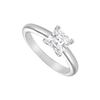 Image 1 : Diamond Solitaire Ring : 18K White Gold – 1.50 CT Diamond