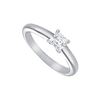 Image 1 : Diamond Solitaire Ring : Platinum – 0.33 CT Diamond