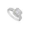 Image 1 : Halo Semi Mount Engagement Ring In 14K White Gold 0.50 CT Diamonds Not Included Center Diamond
