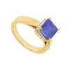 Image 1 : Sapphire And Diamond Ring : 14K Yellow Gold - 1.00 CT TGW