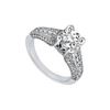 Diamond Engagement Ring : Platinum - 1.00 CT Diamonds