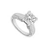 Diamond Engagement Ring : 14K White Gold - 1.00 CT Diamonds