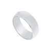 Image 1 : Platinum 6MM Half Round Non-Comfort Fit Wedding Band