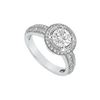 Diamond Engagement Ring : Platinum - 0.75 CT Diamonds