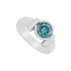 Image 1 : Blue Diamond Ring : 14K White Gold - 2.00 CT Diamond