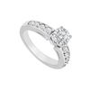 14K White Gold : Diamond Engagement Ring 1.00 CT TDW