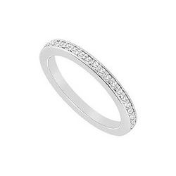 Diamond Engagement Ring With Wedding Band Set : 14K White Gold - 0.60 CT Diamonds