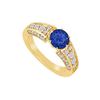 Image 1 : Sapphire And Diamond Ring : 14K Yellow Gold - 2.00 CT TGW