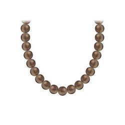 Freshwater Cultured Pearl Necklace : 14K White Gold – 4 MM