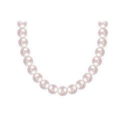 Freshwater Cultured Pearl Necklace : 14K White Gold – 5 MM