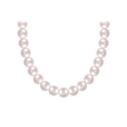 Freshwater Cultured Pearl Necklace : 14K White Gold – 5 MM