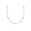 Cubic Zirconia Necklace : 14K White Gold - 5.00 CT TGW
