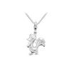 Image 1 : Sterling Silver Charming Animal Skunk Charm Pendant