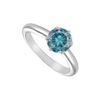 Image 1 : Blue Diamond Solitaire Ring : 14K White Gold – 2.00 CT Diamond