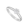 Image 1 : Diamond Solitaire Ring : 18K White Gold – 0.50 CT Diamond