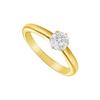 Image 1 : Diamond Solitaire Ring : 18K Yellow Gold – 0.50 CT Diamond