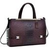 Image 1 : Dasein(R) Frame Ostrich Faux Leather Tote With Shoulder Strap