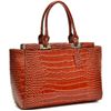 Image 1 : Dasein Patent Leather Croco Mini Tote
