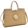 Image 1 : Dasein(R) Rolled Handle Faux Buffalo Briefcase With Removable Shoulder Strap