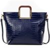 Image 1 : Dasein(R) Square Handle Croc Textured Tote W/Removable Shoulder Strap