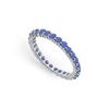 Image 1 : Diffuse Sapphire Eternity Band : 925 Sterling Silver - 1.00 CT TGW