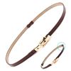 Gold Plated Buckle With Adjustable Strap Skinny Belt