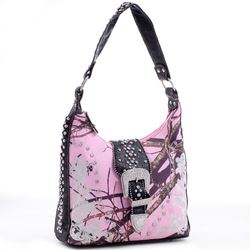 Mossy Oak(R) Rhinestone Buckle Hobo Bag