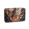 Image 1 : Camouflage Frame Checkbook Wallet With Stud Accents