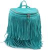 Image 1 : Fringe Top Flap Zipper Backpack