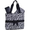 Image 1 : Zebra Print Diaper Bag 3-Piece Set