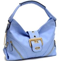 Dasein(R) Classic Fashion Hobo With Zippered Pockets