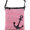 Image 1 : Anchor Canvas Striped Messenger Bag With Adjustable Patent Shoulder Strap