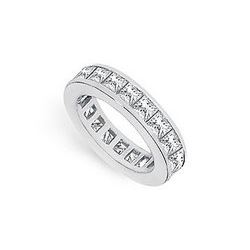 Diamond Eternity Band : 14K White Gold - 2.50 CT Diamonds