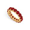 Image 1 : Ruby Eternity Band : 14K Yellow Gold – 5.00 CT TGW