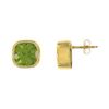 Image 1 : Peridot Earrings : 14K Yellow Gold - 3.00 CT TGW