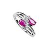 Image 1 : Ruby And Diamond Ring : 14K White Gold - 2.00 CT TGW