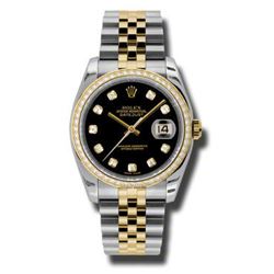 Rolex  Datejust 36 Yellow Gold  Diamonds  Women Watch