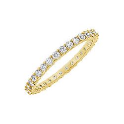 Diamond Eternity Bangle : 14K Yellow Gold 6.00 CT Diamonds