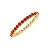 Image 1 : Ruby Eternity Bangle : 14K Yellow Gold - 6.00 CT TGW