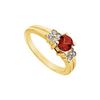 Image 1 : Ruby And Diamond Ring : 14K Yellow Gold - 0.75 CT TGW