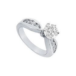 Diamond Engagement Ring : Platinum - 1.00 CT Diamonds