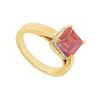 Image 1 : Ruby And Diamond Ring : 14K Yellow Gold - 1.00 CT TGW