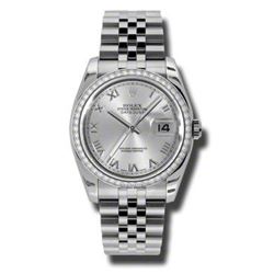 Rolex  Datejust 36 White Gold  Diamonds  Women Watch