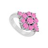 Image 1 : Pink Sapphire Ring : 14K White Gold - 1.50 CT TGW
